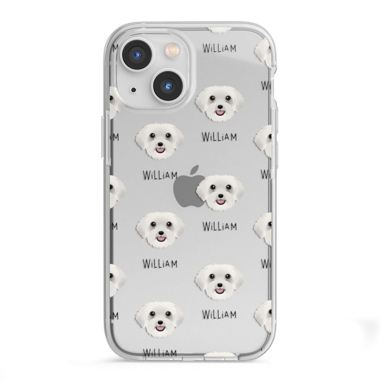 Schnoodle Icon with Name iPhone 13 Mini TPU Impact Case with White Edges