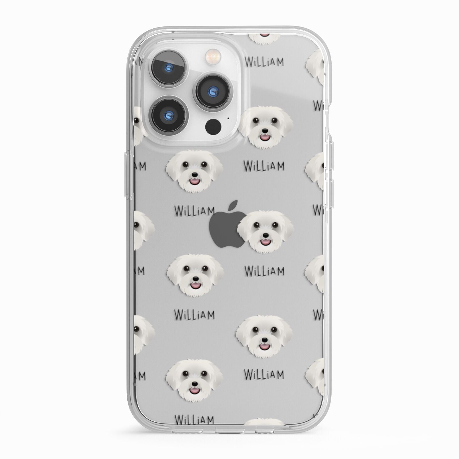 Schnoodle Icon with Name iPhone 13 Pro TPU Impact Case with White Edges