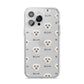 Schnoodle Icon with Name iPhone 14 Pro Max Clear Tough Case Silver