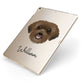 Schnoodle Personalised Apple iPad Case on Gold iPad Side View