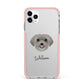 Schnoodle Personalised iPhone 11 Pro Max Impact Pink Edge Case