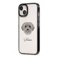Schnoodle Personalised iPhone 13 Black Impact Case Side Angle on Silver phone