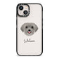Schnoodle Personalised iPhone 13 Black Impact Case on Silver phone
