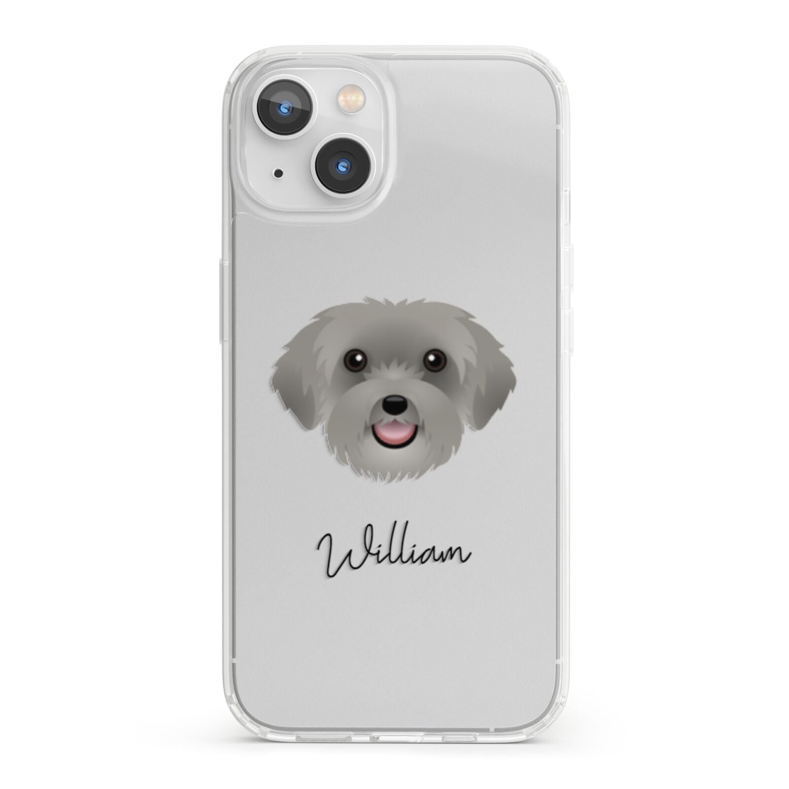 Schnoodle Personalised iPhone 13 Clear Bumper Case