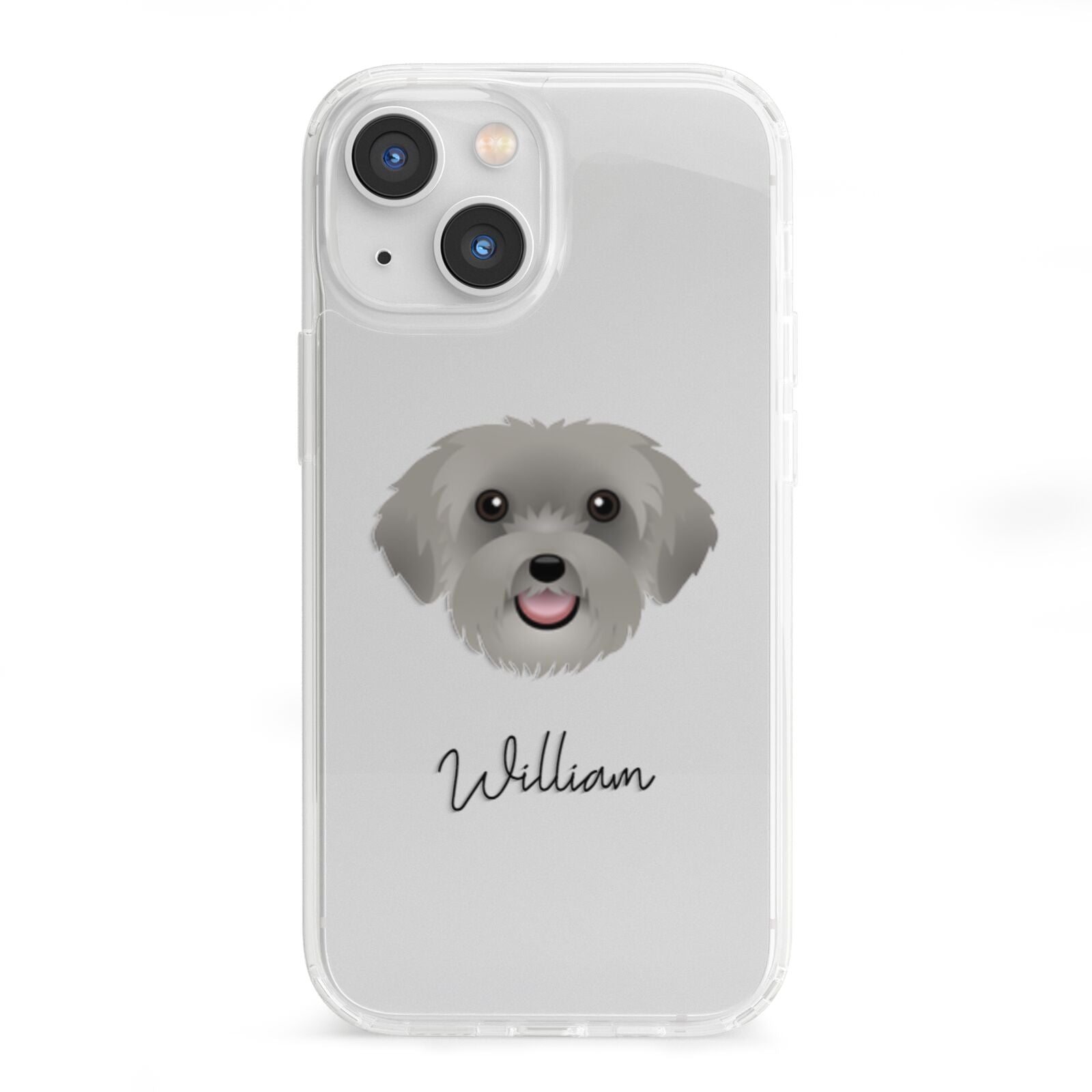 Schnoodle Personalised iPhone 13 Mini Clear Bumper Case