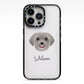 Schnoodle Personalised iPhone 13 Pro Black Impact Case on Silver phone