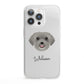 Schnoodle Personalised iPhone 13 Pro Clear Bumper Case