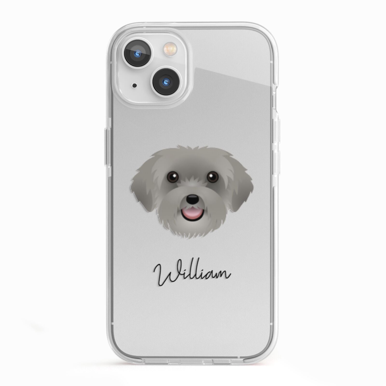 Schnoodle Personalised iPhone 13 TPU Impact Case with White Edges