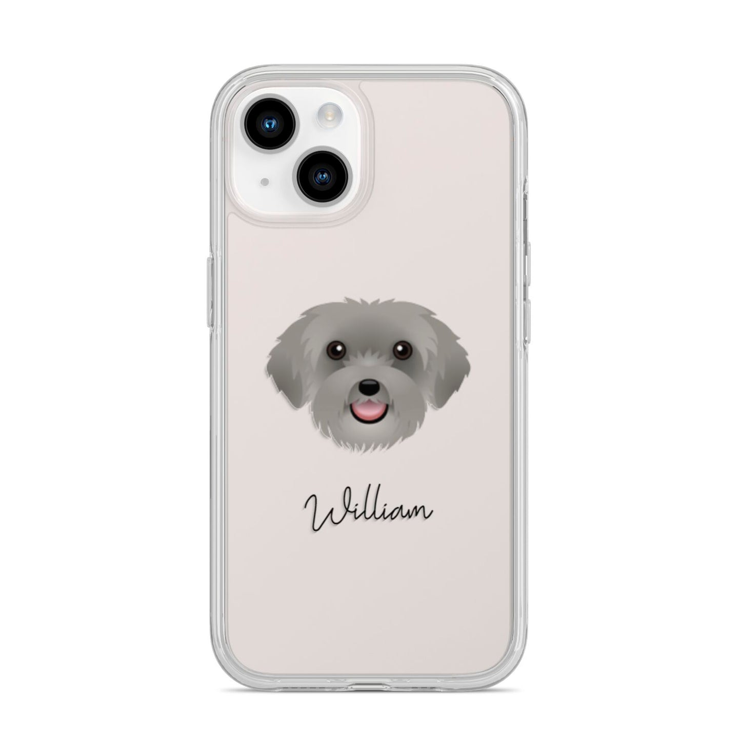 Schnoodle Personalised iPhone 14 Clear Tough Case Starlight