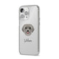Schnoodle Personalised iPhone 14 Pro Max Clear Tough Case Silver Angled Image
