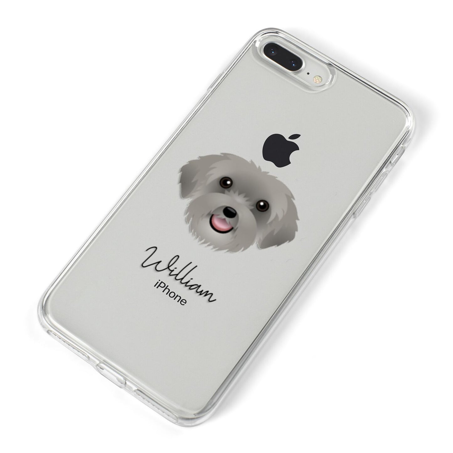 Schnoodle Personalised iPhone 8 Plus Bumper Case on Silver iPhone Alternative Image