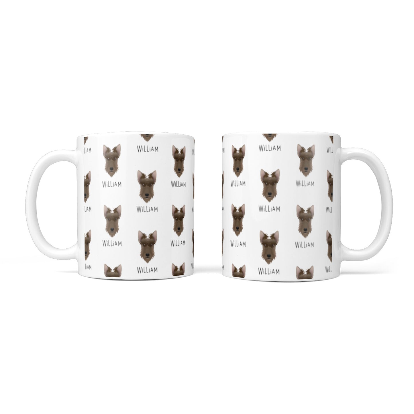 Scottish Terrier Icon with Name 10oz Mug Alternative Image 3