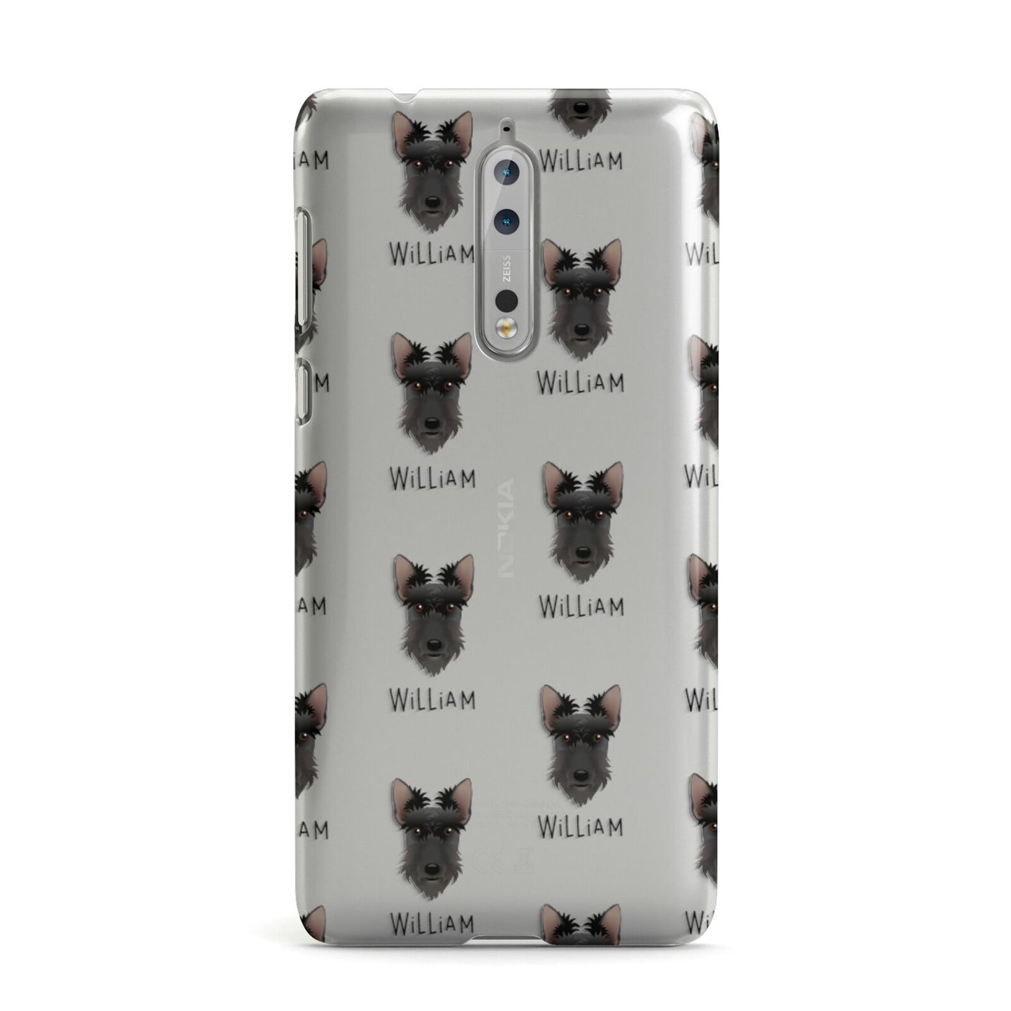 Scottish Terrier Icon with Name Nokia Case