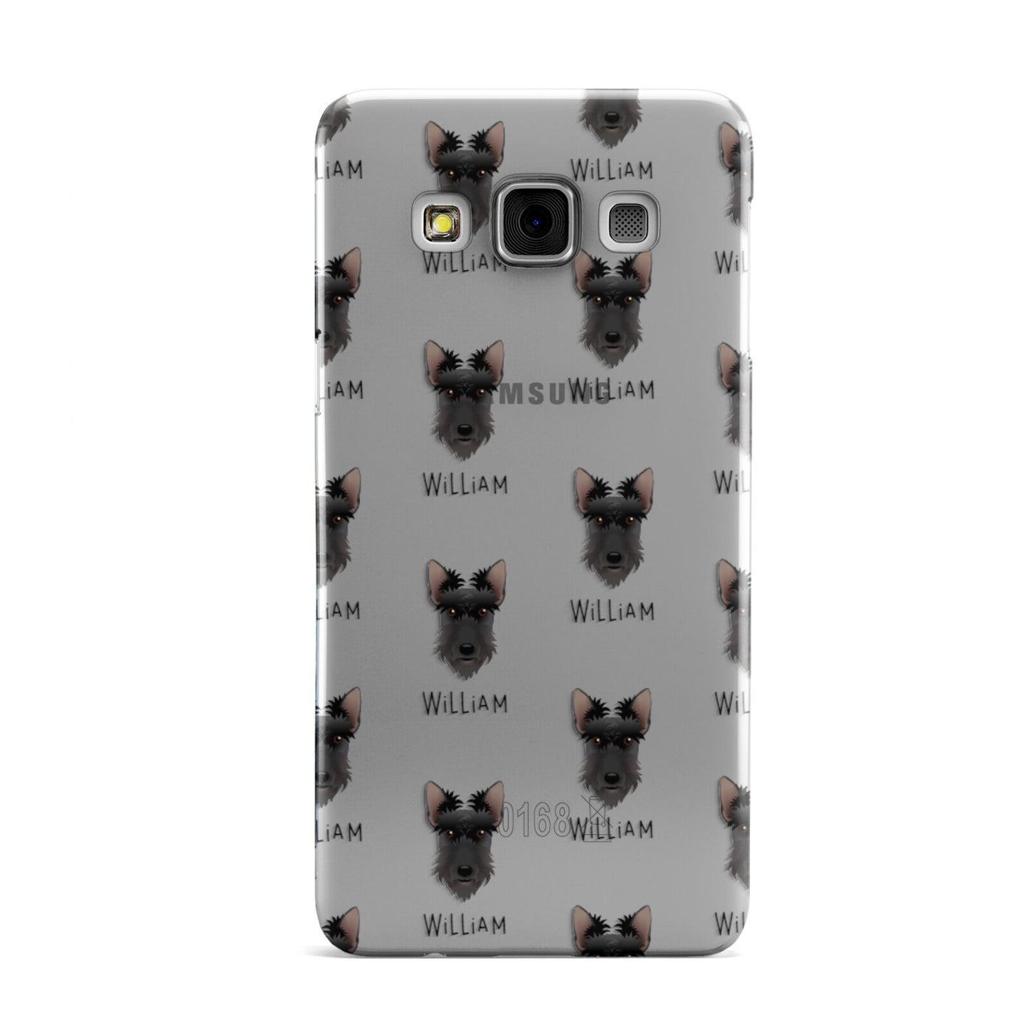 Scottish Terrier Icon with Name Samsung Galaxy A3 Case