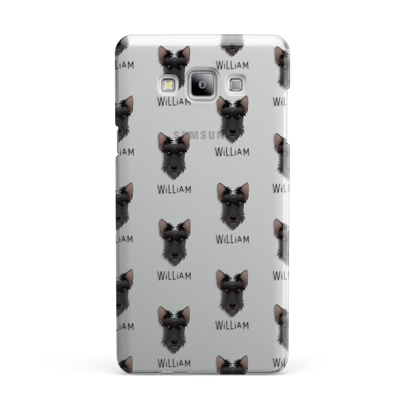Scottish Terrier Icon with Name Samsung Galaxy A7 2015 Case