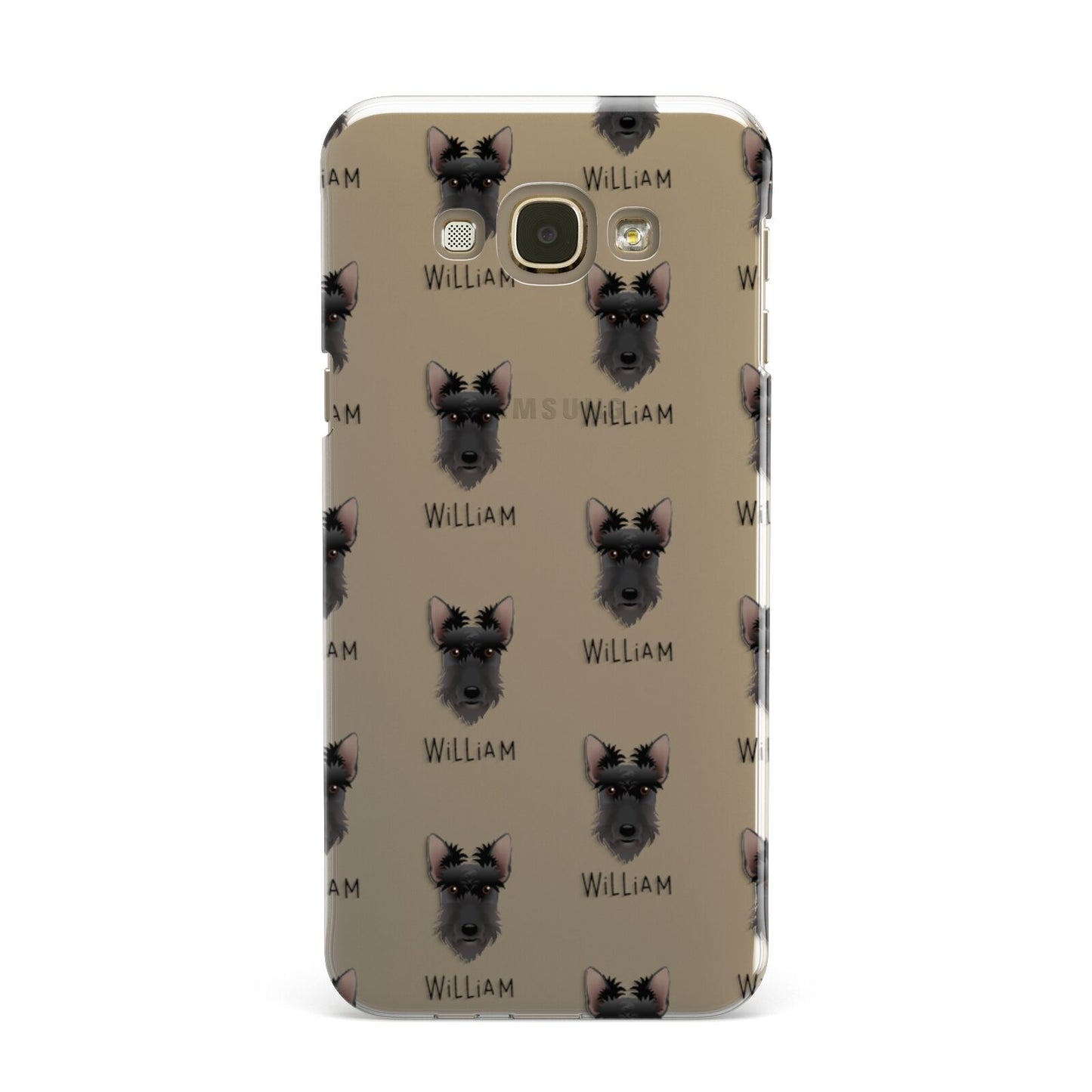 Scottish Terrier Icon with Name Samsung Galaxy A8 Case