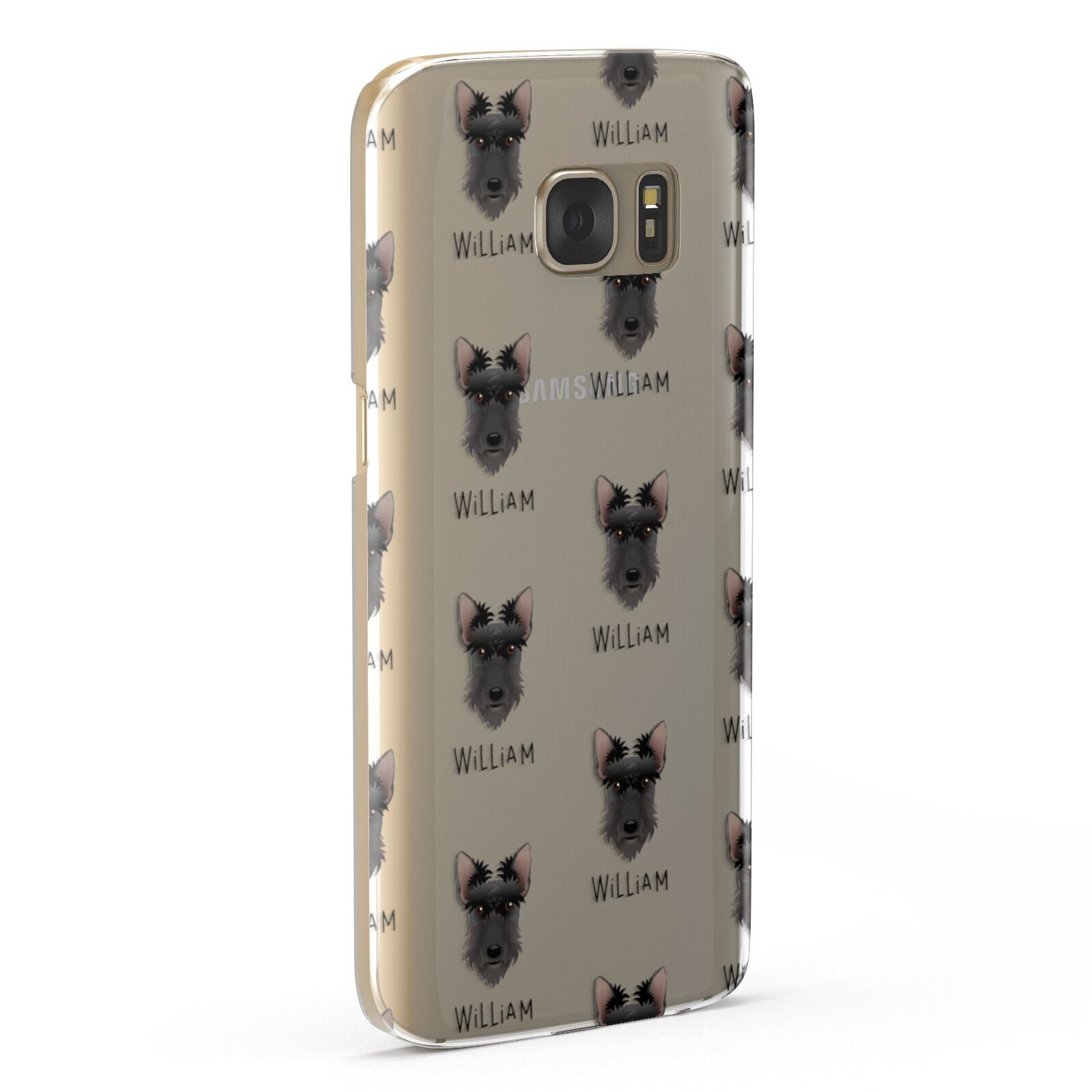 Scottish Terrier Icon with Name Samsung Galaxy Case Fourty Five Degrees