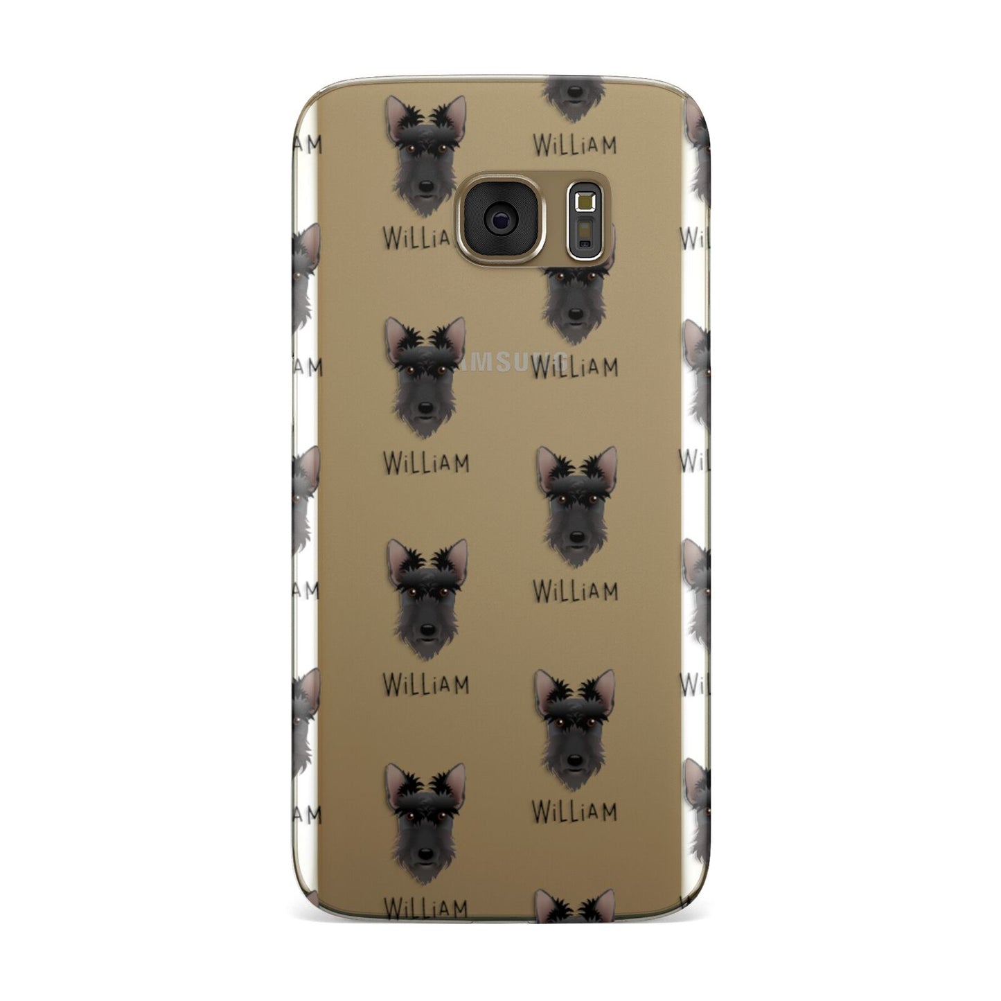 Scottish Terrier Icon with Name Samsung Galaxy Case