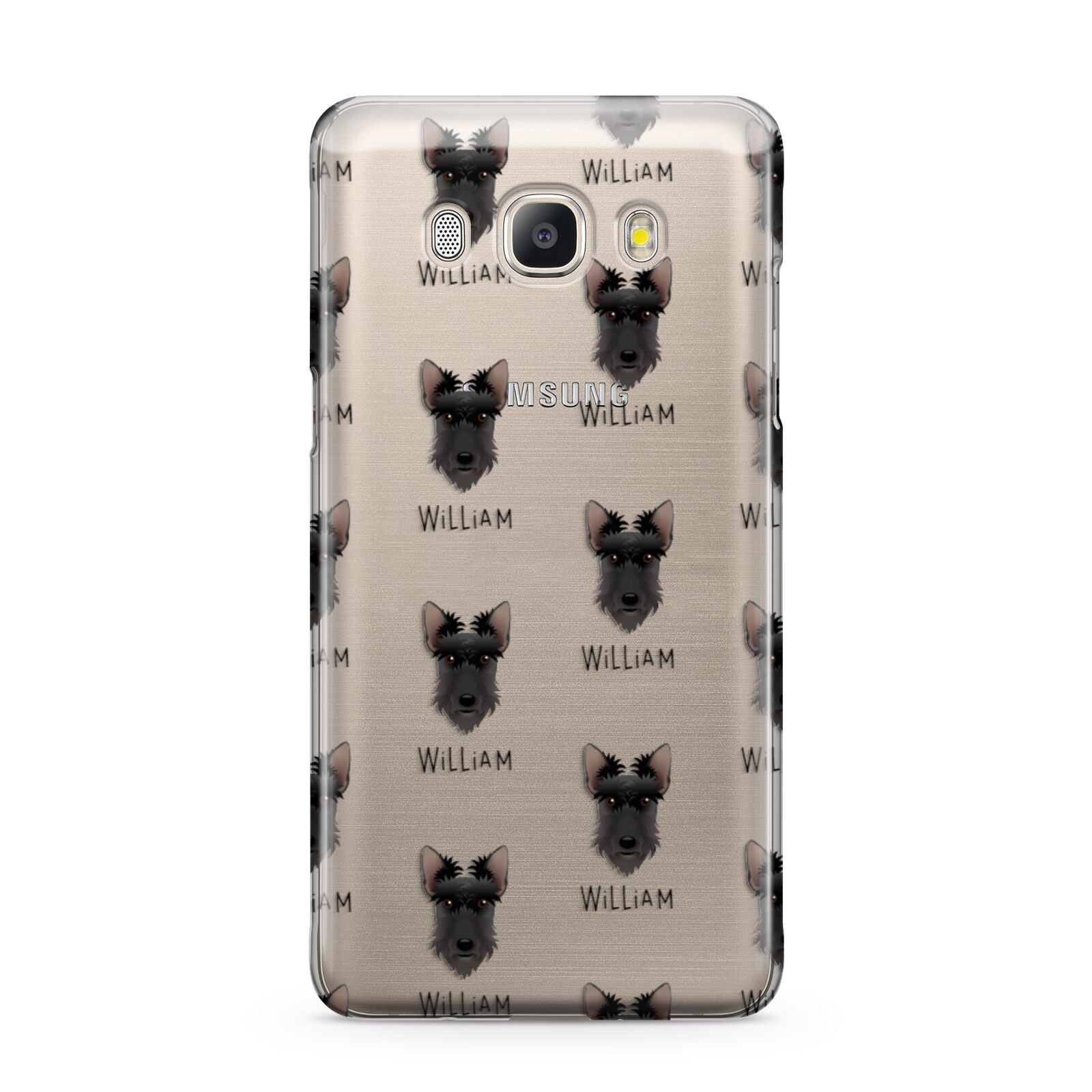 Scottish Terrier Icon with Name Samsung Galaxy J5 2016 Case