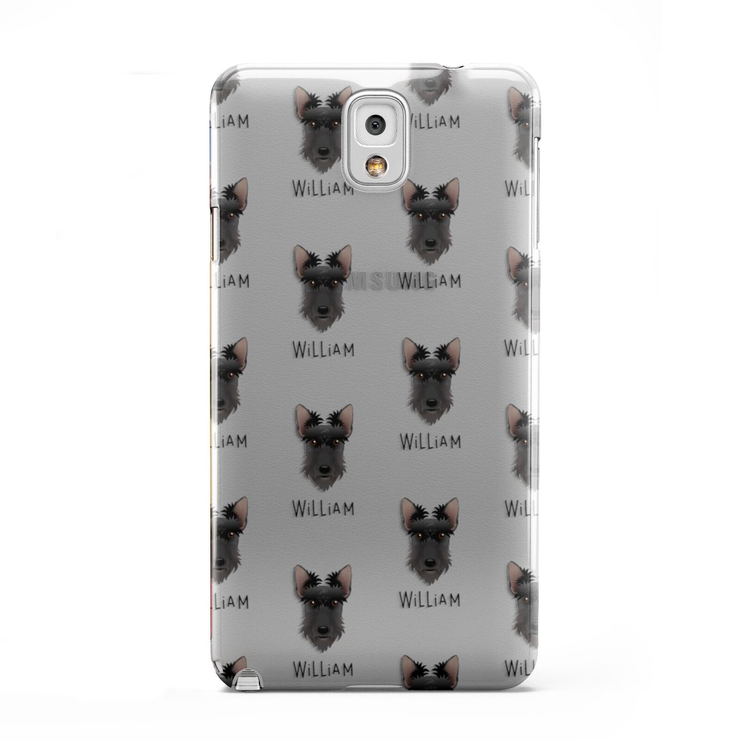 Scottish Terrier Icon with Name Samsung Galaxy Note 3 Case