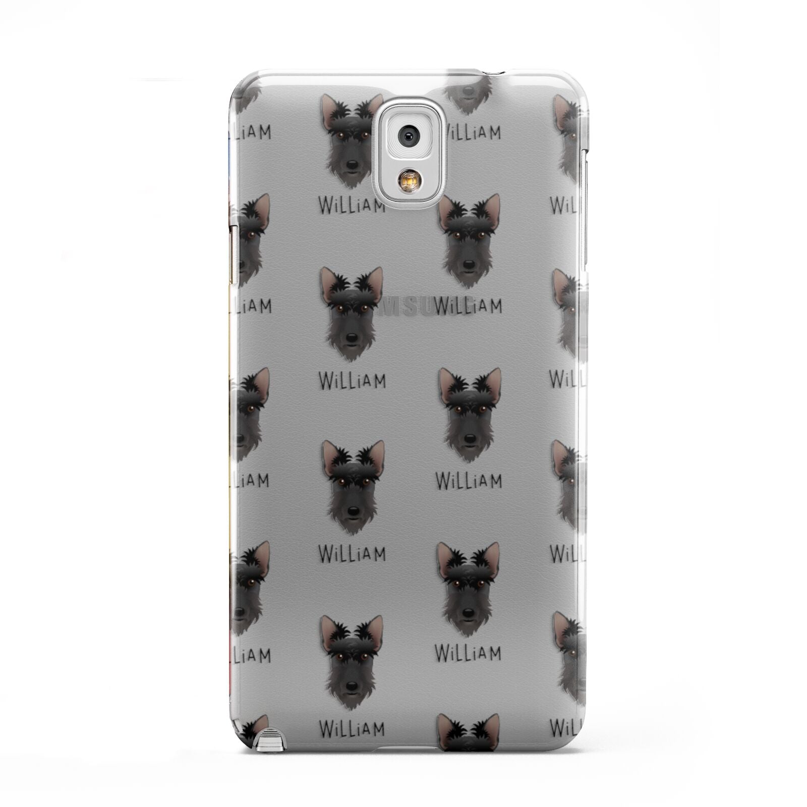 Scottish Terrier Icon with Name Samsung Galaxy Note 3 Case