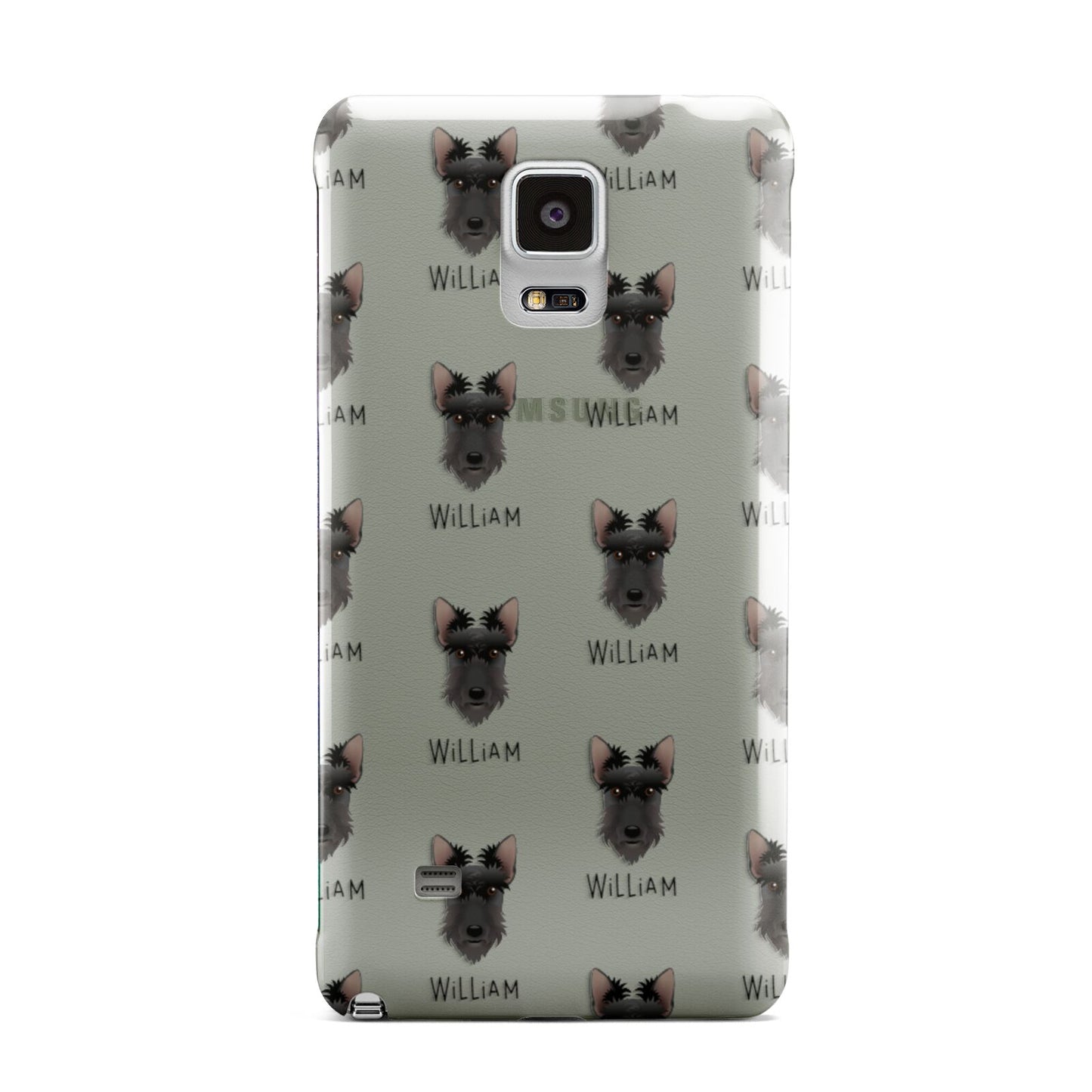 Scottish Terrier Icon with Name Samsung Galaxy Note 4 Case