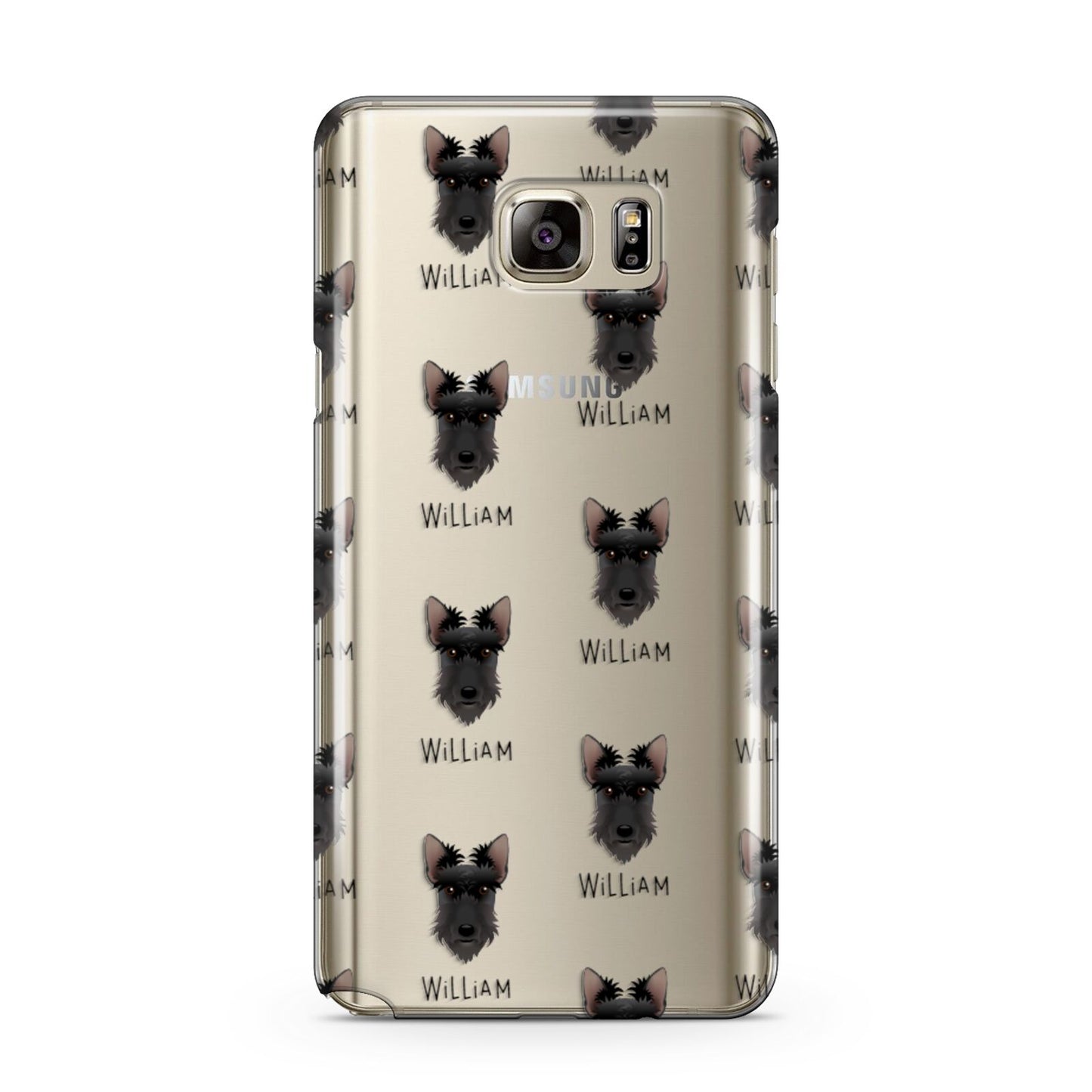 Scottish Terrier Icon with Name Samsung Galaxy Note 5 Case