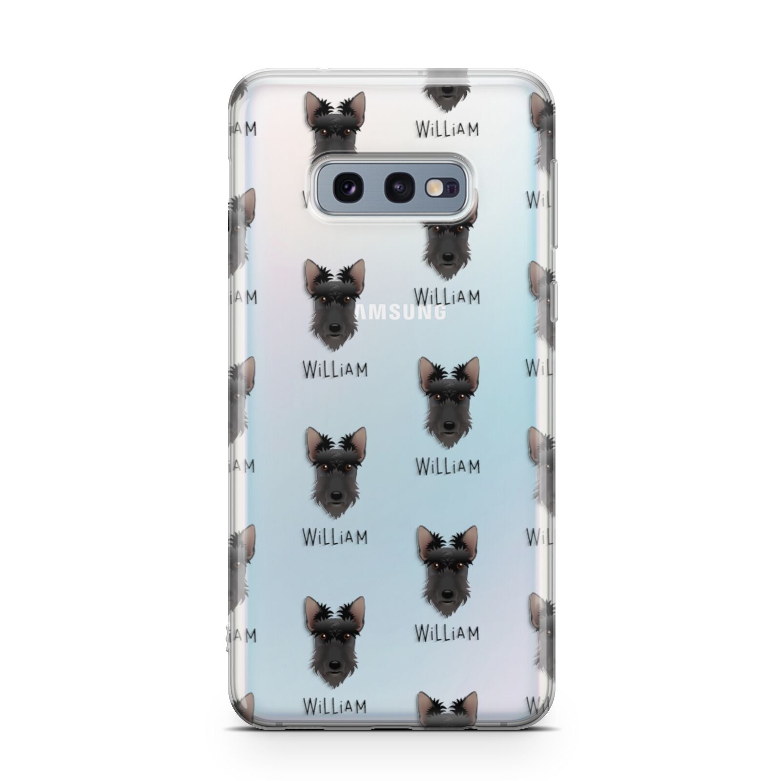 Scottish Terrier Icon with Name Samsung Galaxy S10E Case