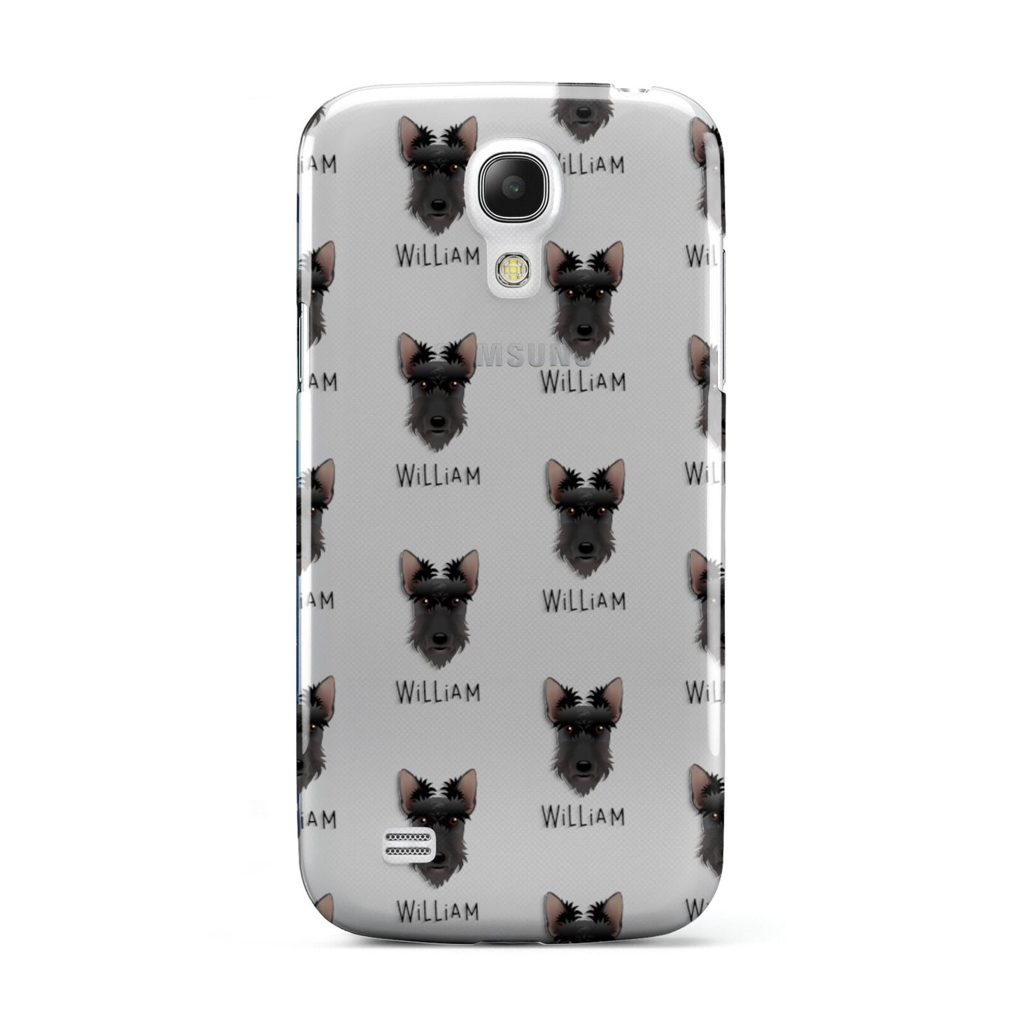 Scottish Terrier Icon with Name Samsung Galaxy S4 Mini Case