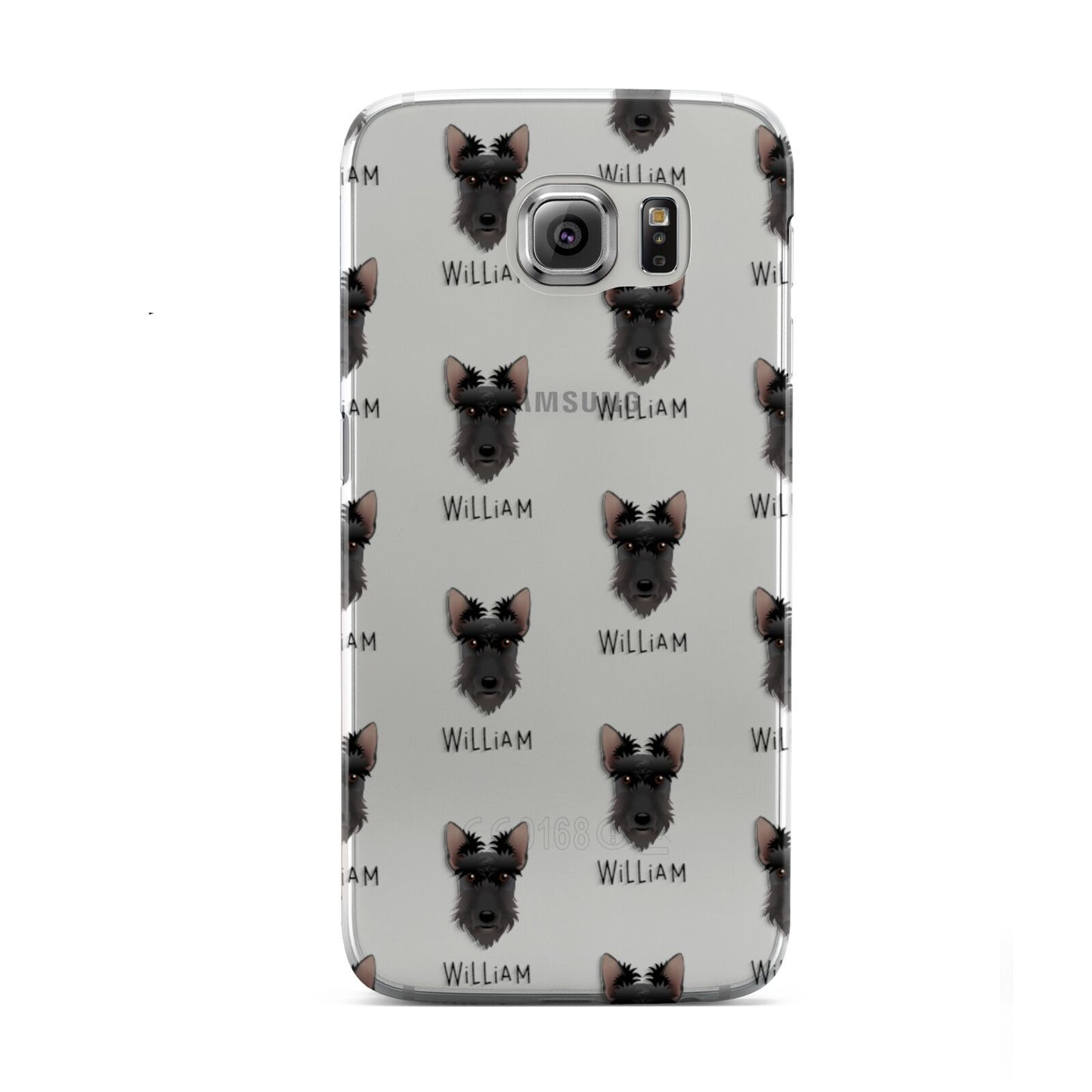 Scottish Terrier Icon with Name Samsung Galaxy S6 Case