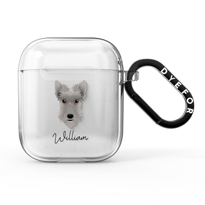 Scottish Terrier Personalised AirPods Clear Case