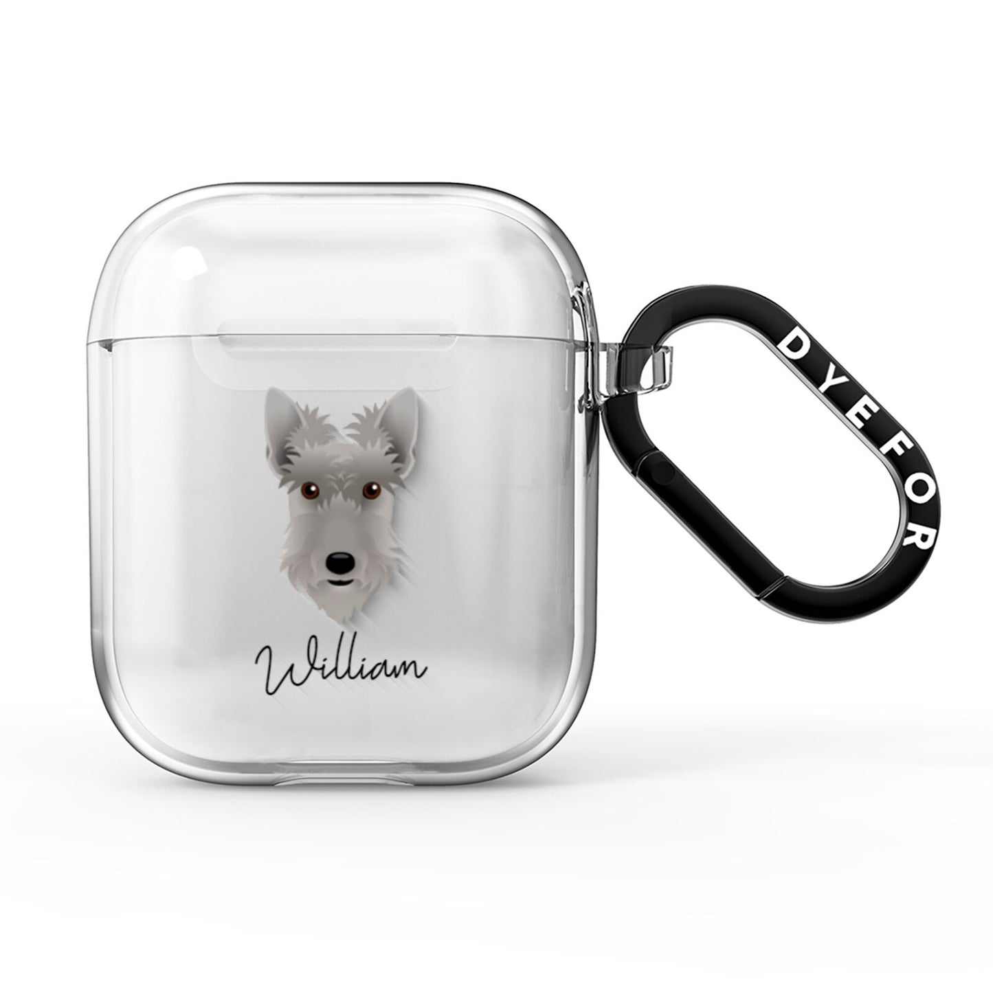 Scottish Terrier Personalised AirPods Clear Case