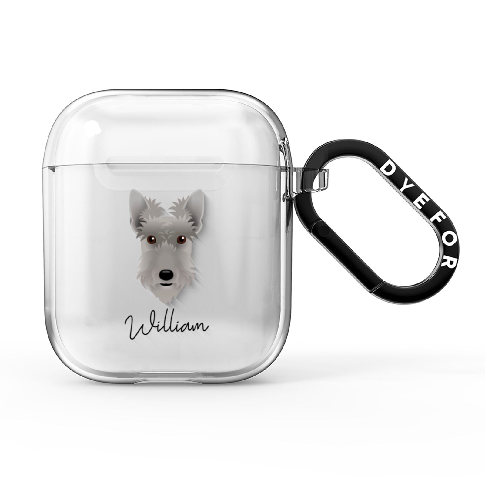 Scottish Terrier Personalised AirPods Clear Case