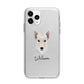 Scottish Terrier Personalised Apple iPhone 11 Pro in Silver with Bumper Case