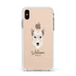 Scottish Terrier Personalised Apple iPhone Xs Max Impact Case White Edge on Gold Phone