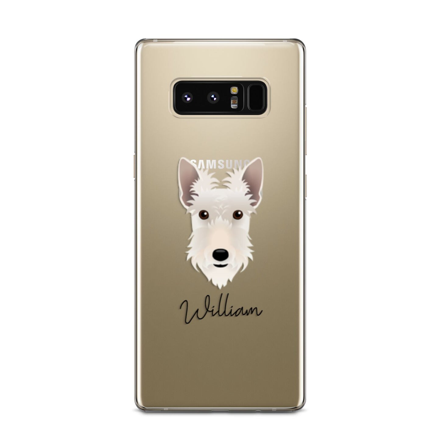Scottish Terrier Personalised Samsung Galaxy Note 8 Case