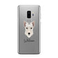 Scottish Terrier Personalised Samsung Galaxy S9 Plus Case on Silver phone