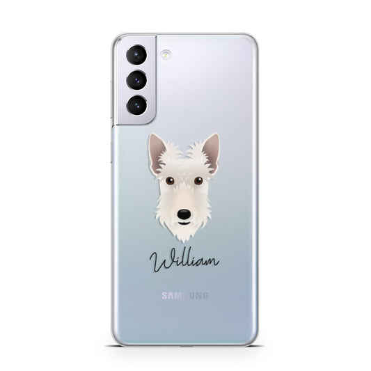Scottish Terrier Personalised Samsung S21 Plus Phone Case