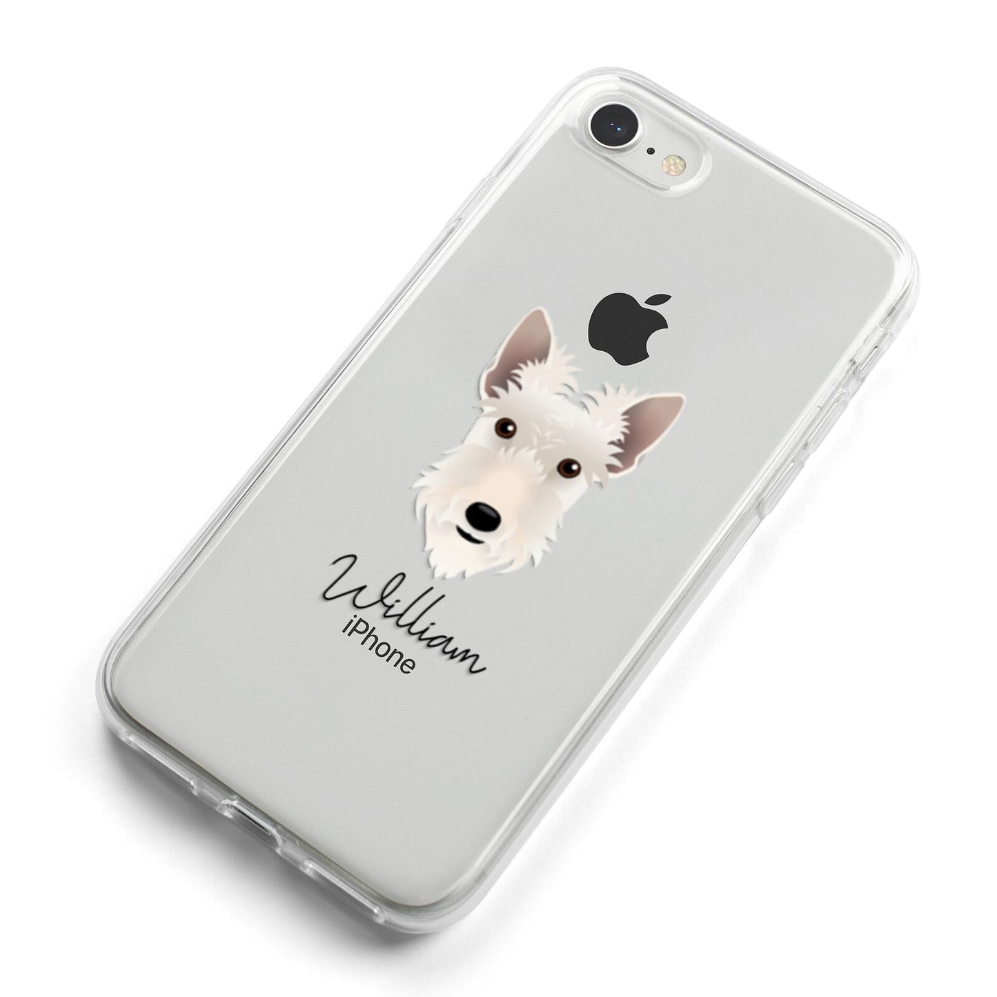 Scottish Terrier Personalised iPhone 8 Bumper Case on Silver iPhone Alternative Image