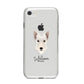 Scottish Terrier Personalised iPhone 8 Bumper Case on Silver iPhone