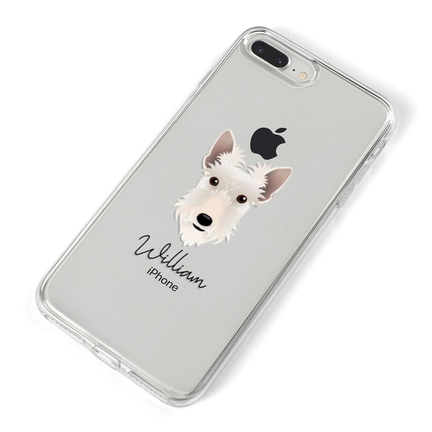 Scottish Terrier Personalised iPhone 8 Plus Bumper Case on Silver iPhone Alternative Image