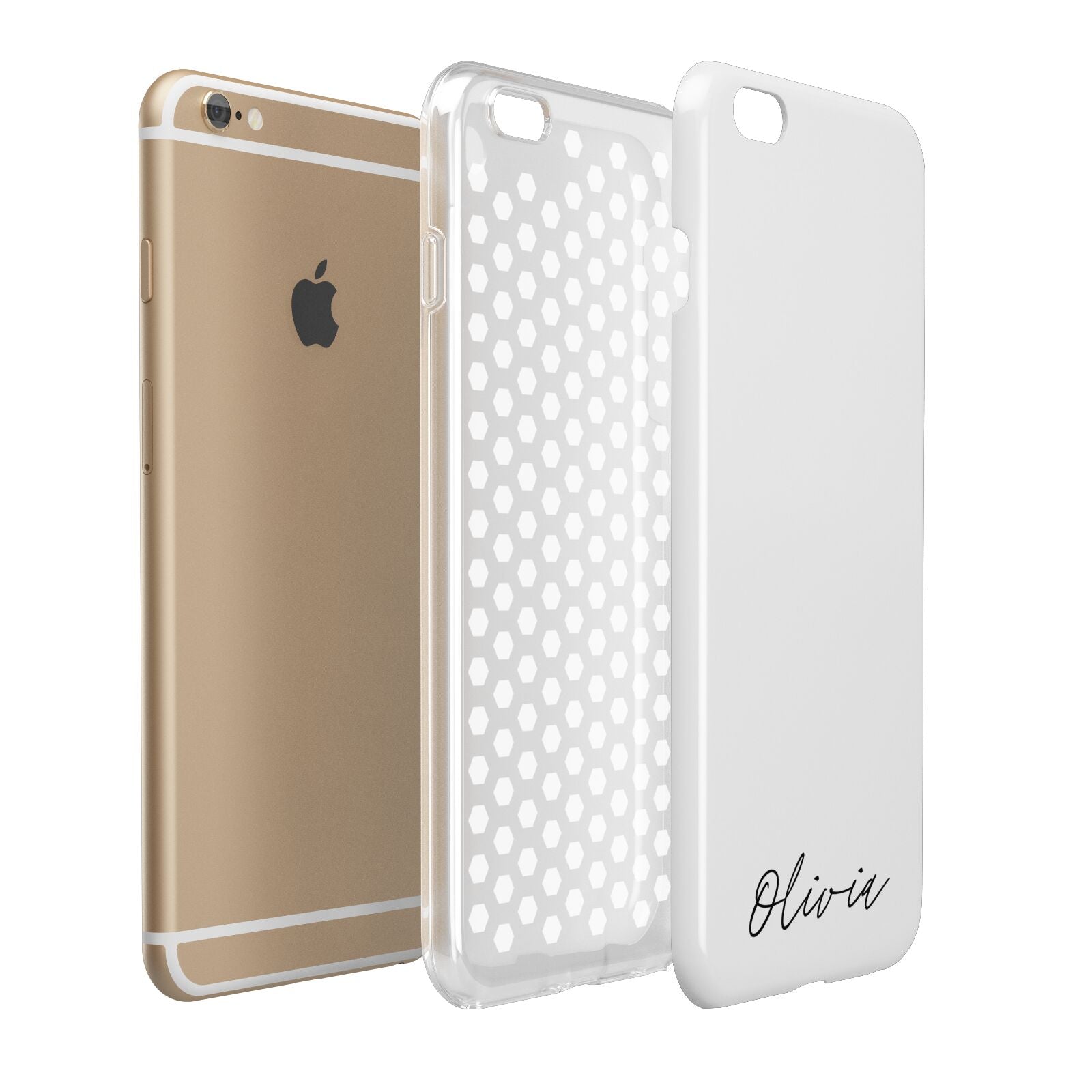Scroll Text Name Apple iPhone 6 Plus 3D Tough Case Expand Detail Image