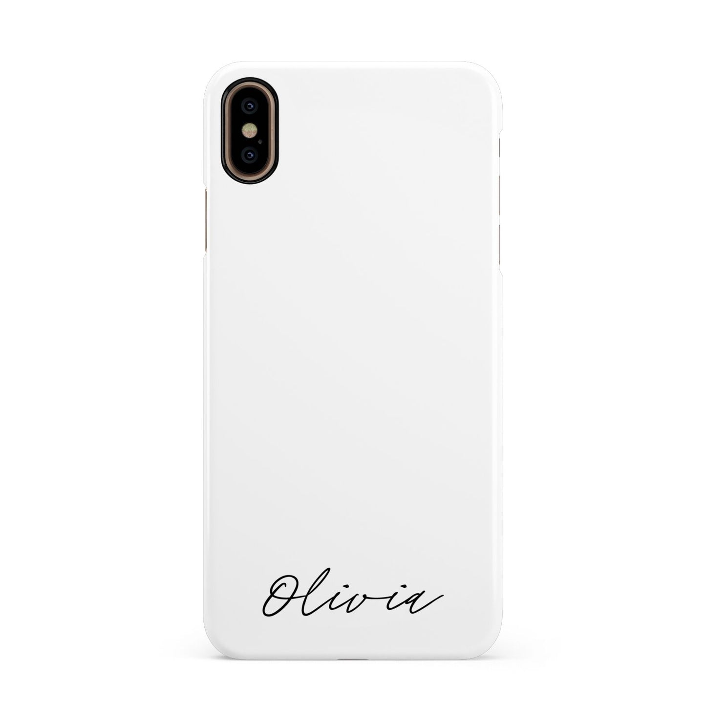 Scroll Text Name Apple iPhone Xs Max 3D Snap Case