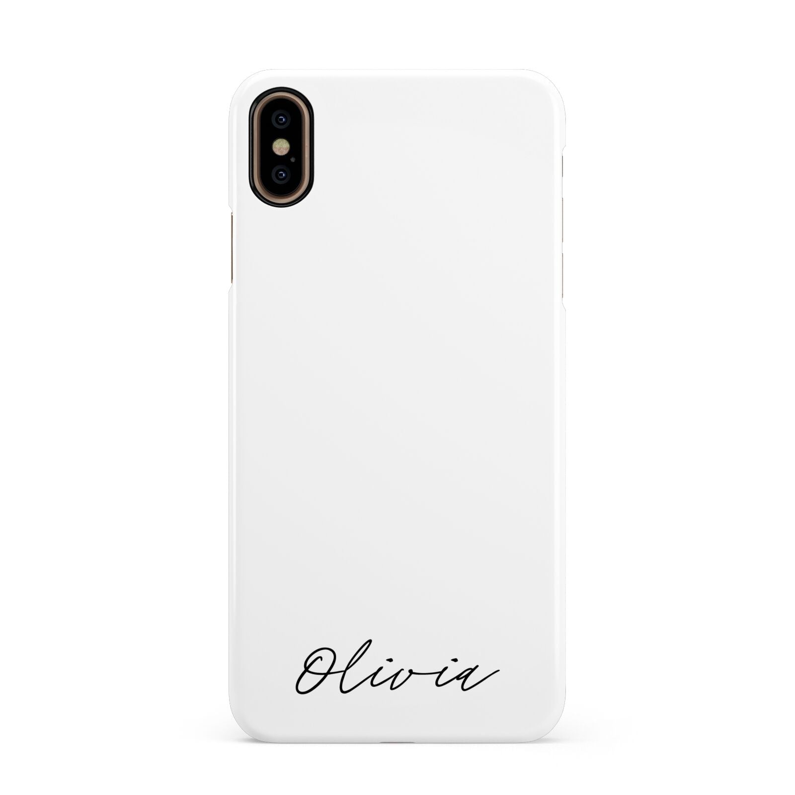 Scroll Text Name Apple iPhone Xs Max 3D Snap Case