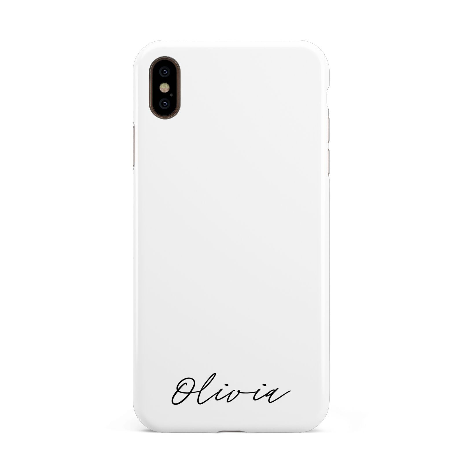 Scroll Text Name Apple iPhone Xs Max 3D Tough Case