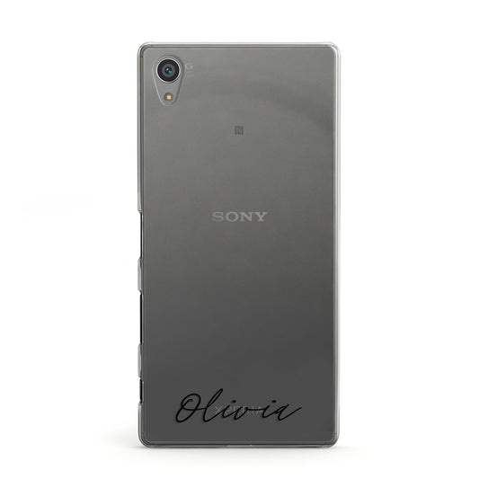 Scroll Text Name Sony Xperia Case