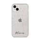 Scroll Text Name iPhone 14 Plus Glitter Tough Case Starlight