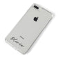 Scroll Text Name iPhone 8 Plus Bumper Case on Silver iPhone Alternative Image