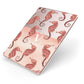 Sea Horse Personalised Apple iPad Case on Rose Gold iPad Side View