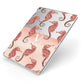 Sea Horse Personalised Apple iPad Case on Silver iPad Side View